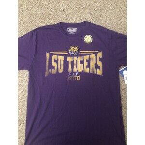 LSU‎ Tigers Large Purple T Shirt NWT Short Sleeve Est. 1860
